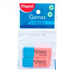 MAPED GOMA DE BORRAR DUO GOM x 2u